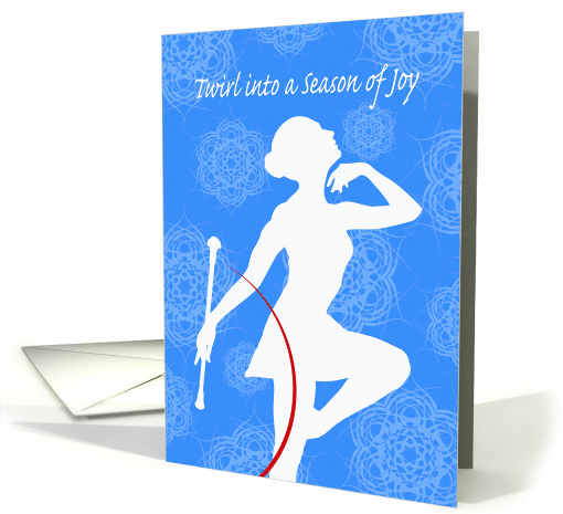 Baton Twirler, Twirl into a Season of Joy, Christmas card (1503212)