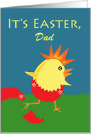 Custom Easter for Dad with Punk Rock Chick and Add Your Text card