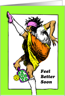 Feel Better Soon with Pickleball Player Dink it Again card