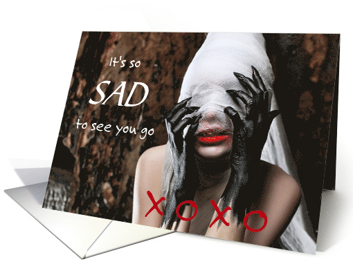 Gothic Themed Goodbye Bloody XOXO Alternative card (1530262)