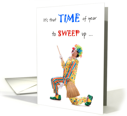 Birthday for Male Cleaner, Sweep Up Another Birthday card (1530382)