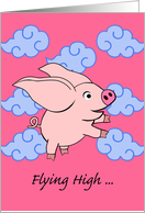 Flying High in the Year of the Pig, From Our House to Yours card