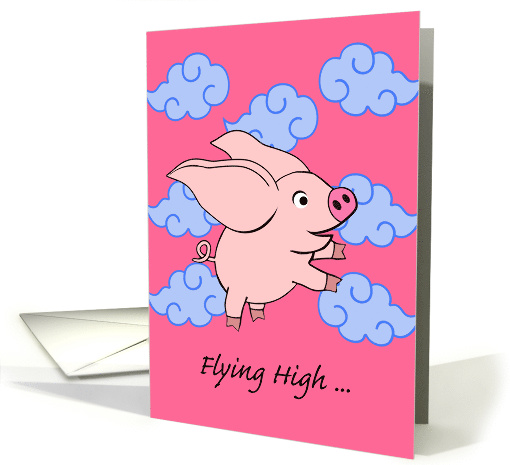 Mom and Dad, Flying High in the Chinese New Year of the Pig card