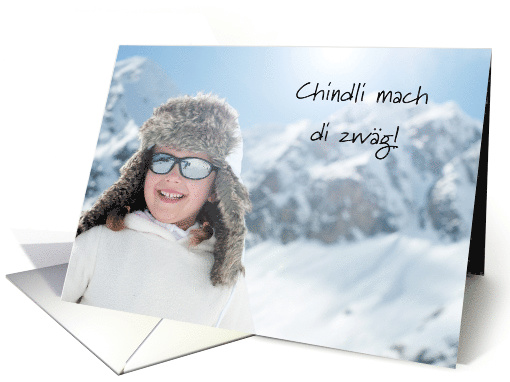 Child Get Ready for Christmas in Swiss German card (1538212)