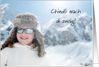 Child Get Ready for Christmas in Swiss German card