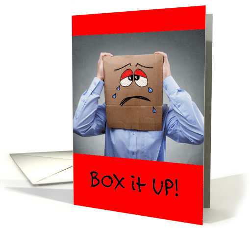 Get Well from Migraine Headache with Box it Up card (1539154)