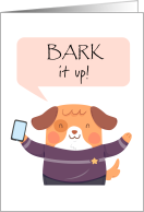 National Ding-a-Ling Day, Bark it up! Cute Dog in Sweater card