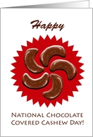 National Chocolate Covered Cashew Day card