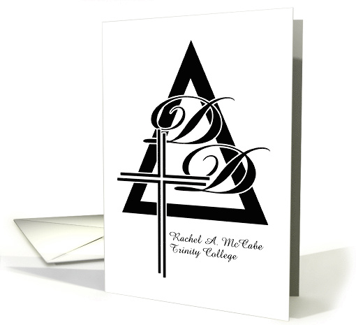 Congratulations on Doctor of Divinity, Custom Front Graduation card