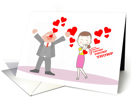 Big Shout Out of Love for Girlfriend on Valentine's Day card (1554026)