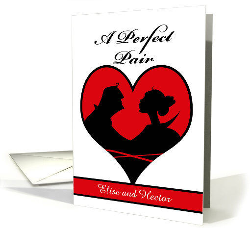 Valentine's Day for Couple, Perfect Pair, Custom Front card (1556148)