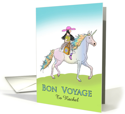 Custom Front Bon Voyage for Rachel with Older Girl Riding... (1558910)