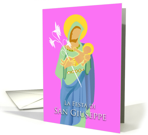 La Festa di San Giuseppe, Feast of St. Joseph in Italian card