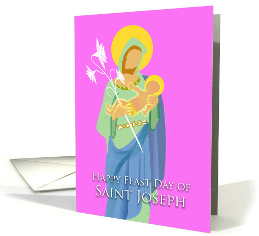 St. Joseph's Day, Feast of St. Joseph Abstract Design card (1563612)