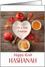 Business Rosh Hashanah for Employee with Honey and Fruits card