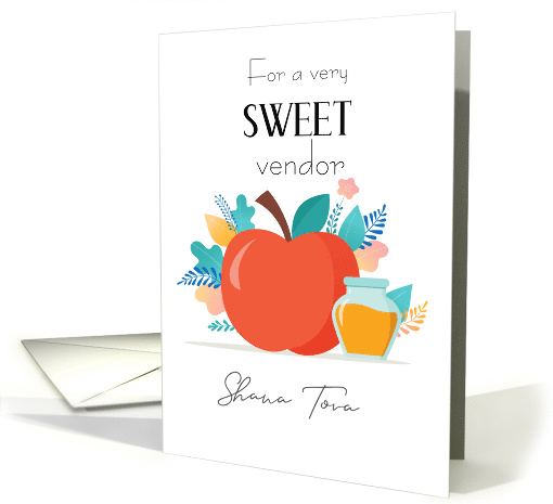 Business Rosh Hashanah for Vendor with Apple and Honey card (1576274)