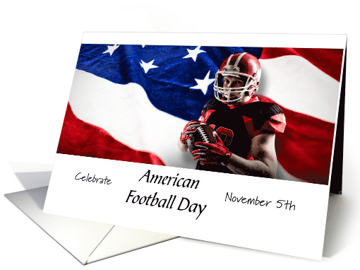 American Football Day, Patriotic Photograph card (1587102)