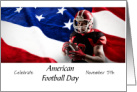 American Football Day, Patriotic Photograph card
