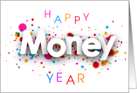 Happy Money Year Tax Preparer Business New Year’s card