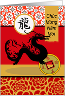 Tet Vietnamese New Year of the Dragon Chuc Mung Nam Moi card