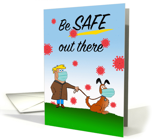 Thinking of You During the Coronavirus Dog Puns card (1630794)