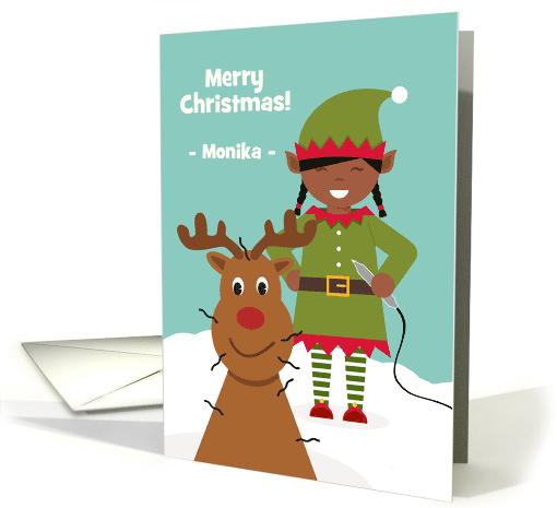 Christmas for Electrologist with Dark Skin Toned Female... (1661466)