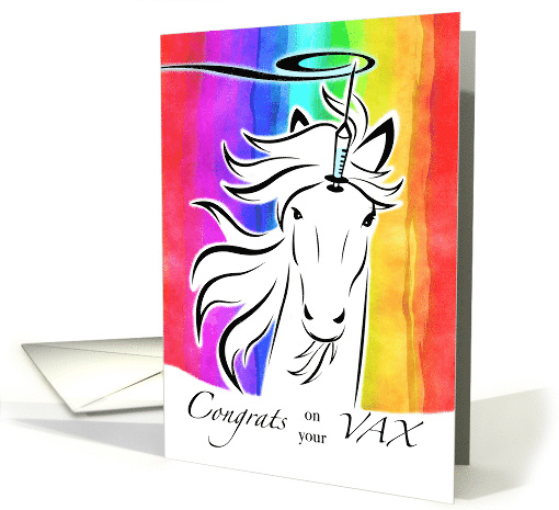 Congratulations on Receiving Covid 19 Vaccine with Immunicorn card