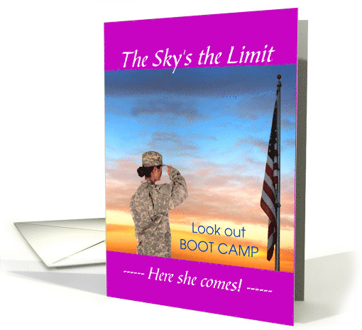 Invitation for Boot Camp Send Off Party for Female card (1686638)