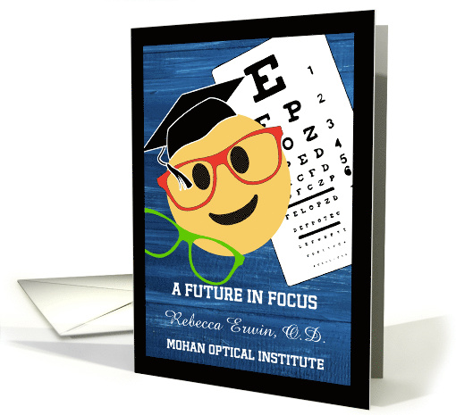 Doctor of Optometry Graduation Congratulations Customize card