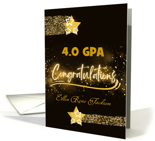 Custom Congratulations on 4.0 GPA Straight As Academic... (1734708)