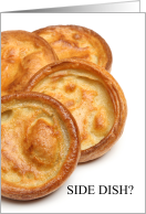 Yorkshire Pudding Day Funny Side Dish with Photograph card