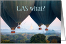 Balloon Ascension Day Funny Gas What with Landscape card