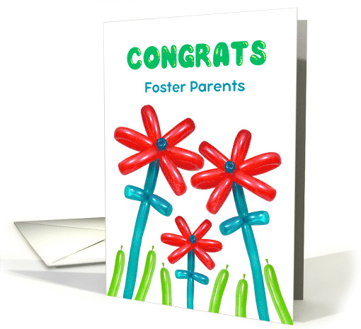 Becoming Foster Parents Congratulations with Flower... (1783860)