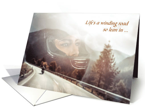 For Daughter Birthday Sentimental Female Motorcyclist card (1789918)
