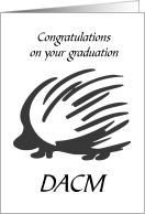 Doctorate of Acupuncture and Chinese Medicine Graduation Congratulations card