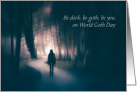 World Goth Day with Ghostly Dark Figure in the Woods card