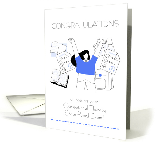 Congratulations Occupational Therapy State Board Exam card (1893174)