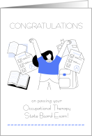 Congratulations Occupational Therapy State Board Exam card