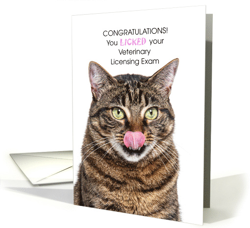 Veterinary Licensing Exam of North America Congratulations card