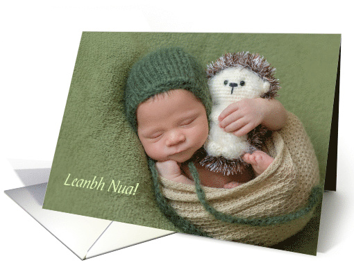 Irish Gaelic Congratulations New Baby Gender Neutral Cute card