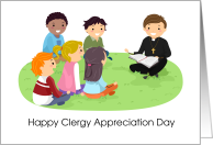 Clergy Appreciation Day Priest and Students Bible Study card
