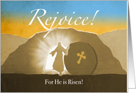 Rejoice! For He is Risen! Rolling Away the Rock card