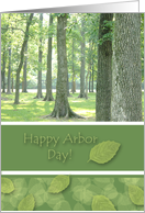 Happy Arbor Day with Photograph of Illinois Woods card