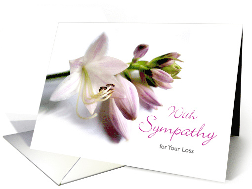 With Sympathy for Your Loss Featuring Hosta Blooms in... (454459)