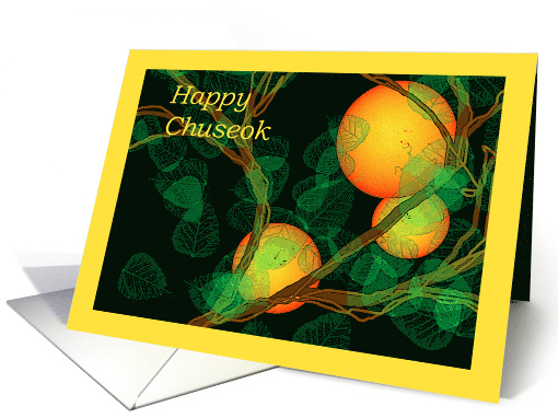 Chuseok Korean Harvest Festival with Citrus card (500802)