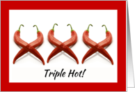 Girlfriend Valentine’s Day with XXX Hot Chili Peppers card
