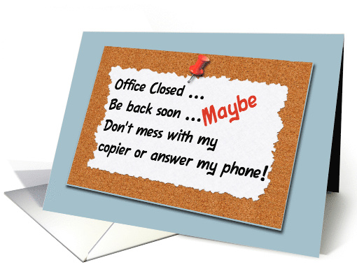 Funny Office Door Sign with Administrative Professionals Day card