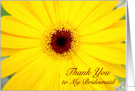 Thank You Best Friend for Being a Bridesmaid with Gerbera Daisy card