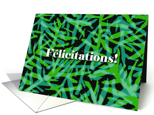 Congratulations in French Felicitations with Abstract... (656663)