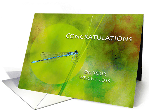 Congratulations on Weight Loss with Damselfly card (660905)